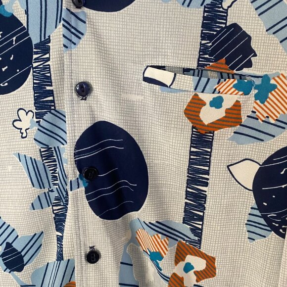 Vintage Joel California Abstract Retro Disco Button-Up Shirt Men's Medium Rare - Picture 8 of 11